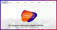 Desktop Screenshot of project-a.com